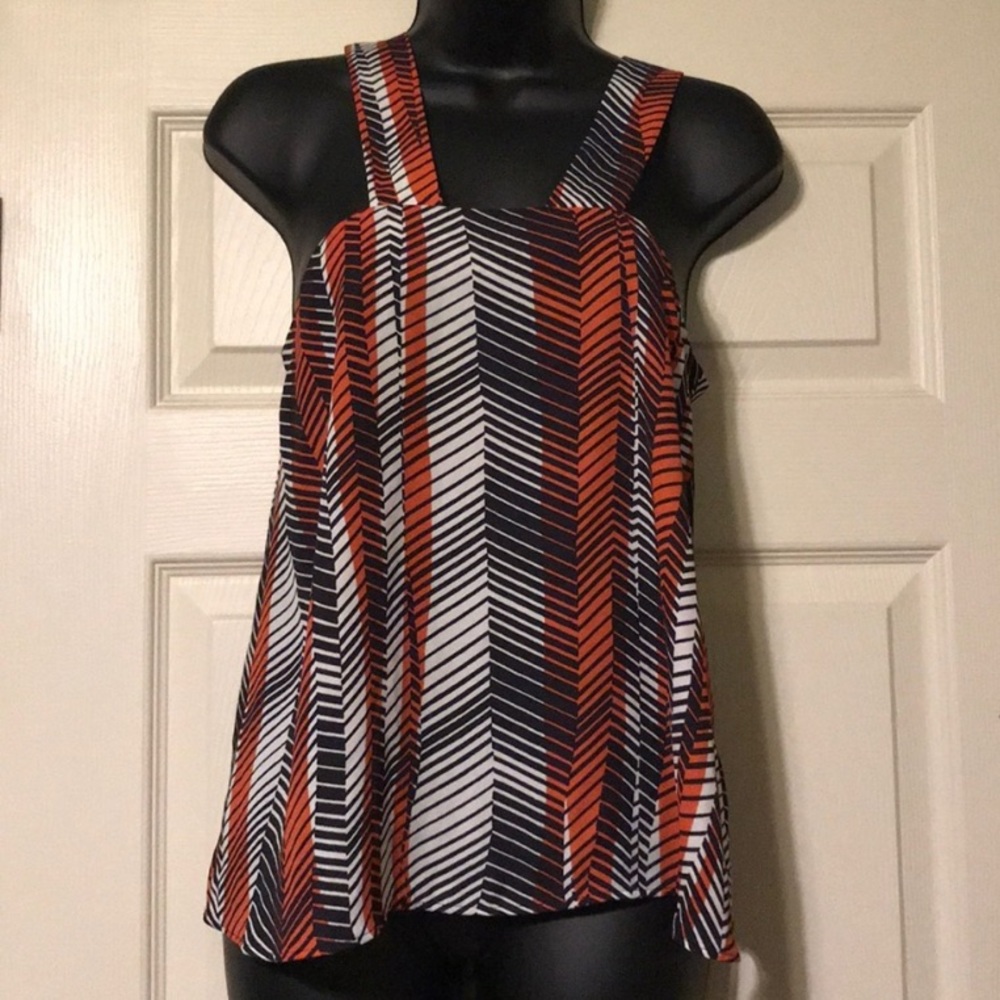 Zara Chevron Multi Color Top - Picture 7 of 7